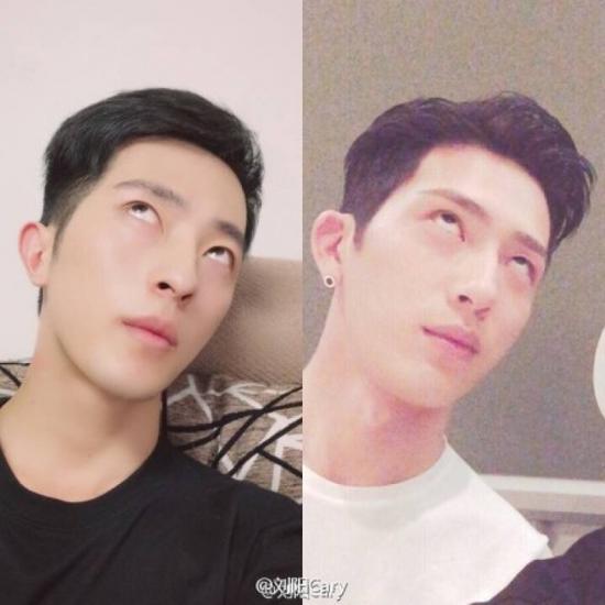 翻白眼的井柏然