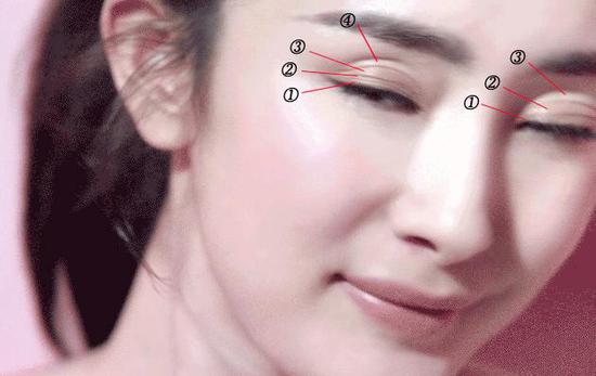 我们来数一数她到底有几层双眼皮。