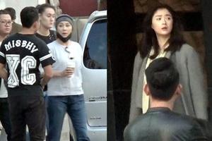 刘嘉玲素颜穿梭片场似大姐大 蒋欣造型曝光