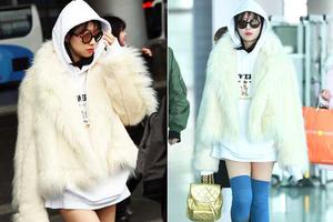 宋茜上半身冬天下半身夏天 玩下衣消失秀美腿