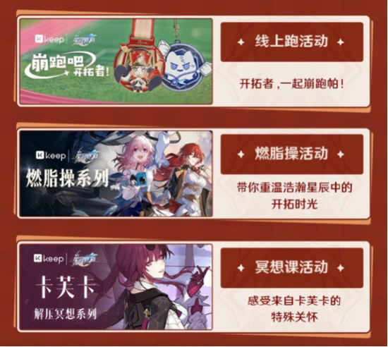 Keep与星穹铁道推出联名奖牌，奖牌影响力持续升级