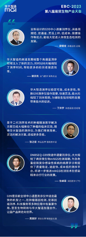 华大智造与6家企业达成合作 共同开发DNBSEQ-G99应用拓展