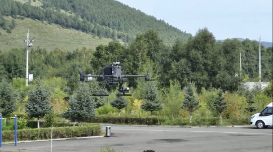 图1：无人机作业现场