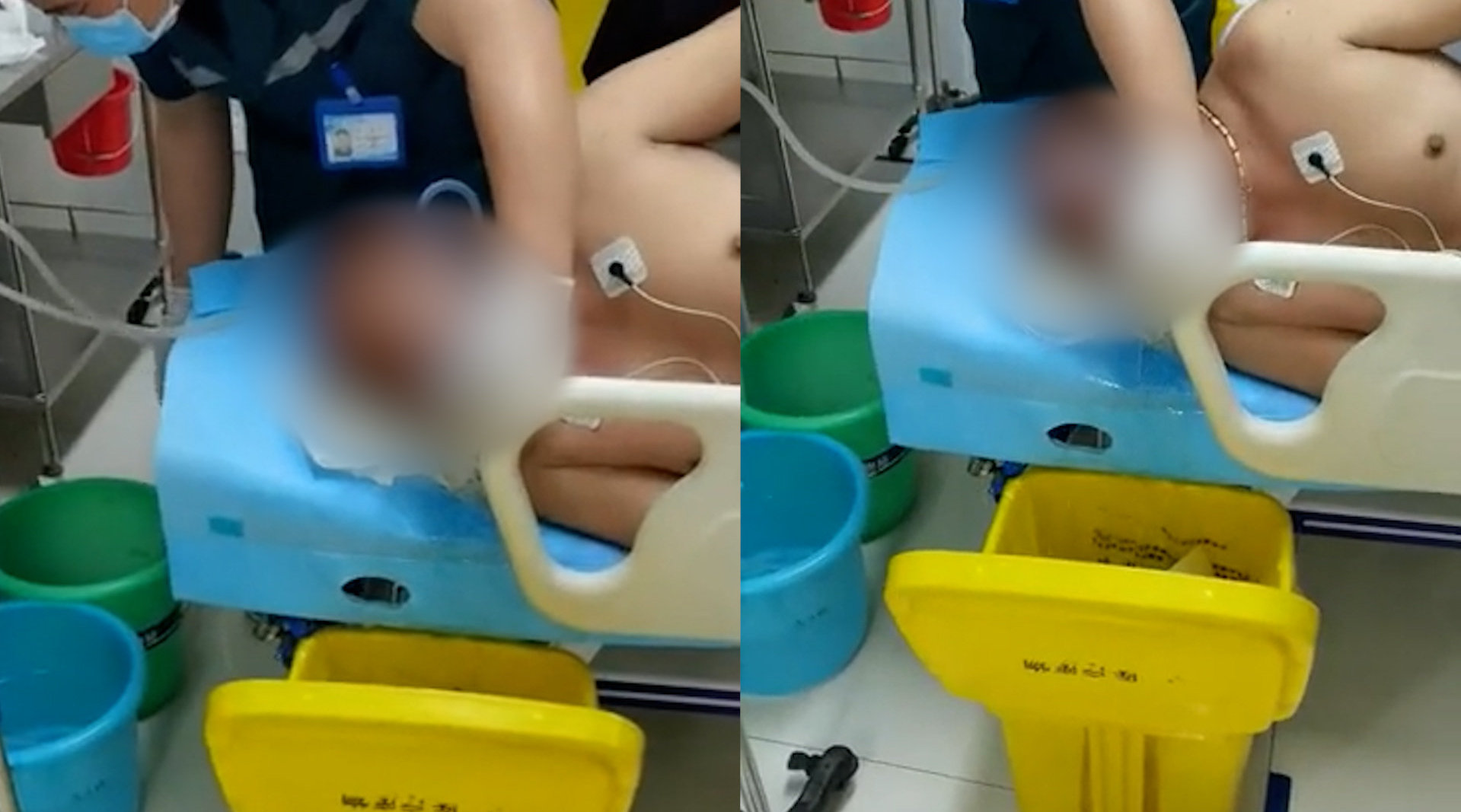 货车被查司机欲喝农药