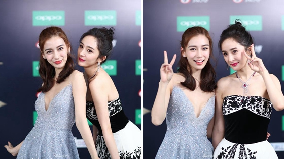 杨幂Angelababy同框比美