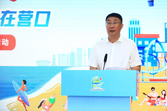 营口市鲅鱼圈区委副书记、区长管尊旭推介鲅鱼圈区