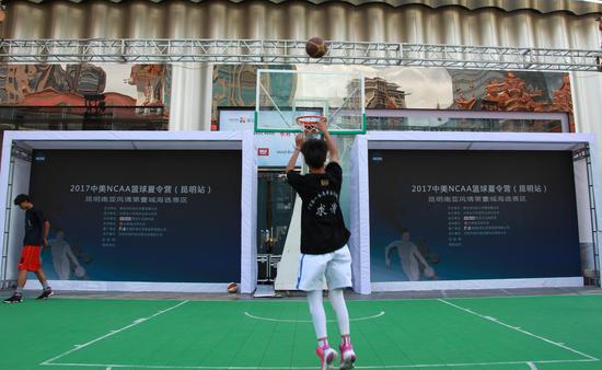 2017中美NCAA篮球夏令营昆明站选拔 _云南微