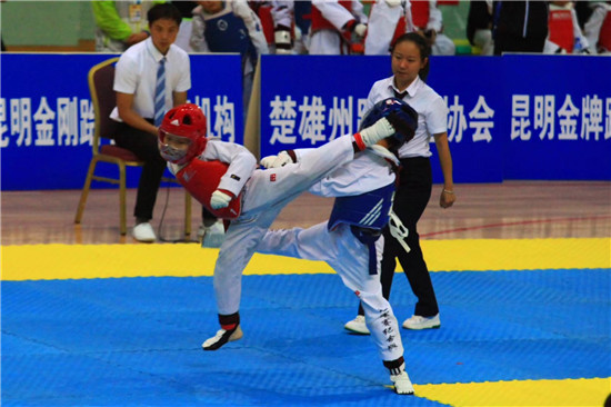 2017云南省跆拳道冠军赛昆明落幕 金牌跆拳道