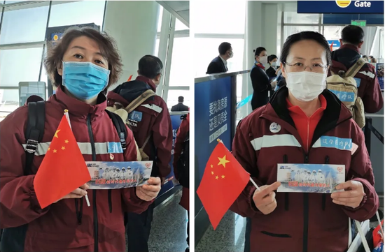 左:大医一院驰援湖北第一批医疗队队员护理部科护士长戴红主任护师;右:大医一院驰援湖北第一批医疗队队员重症医学科博士张永利教授