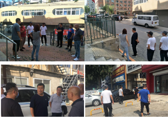 街道闫立权副主任带领城市管理办公室到香华社区、华顺社区督导创城工作