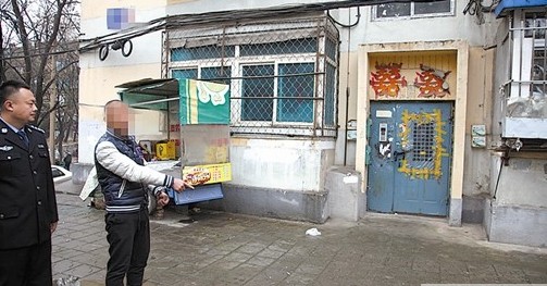 犯罪嫌疑人指认现场。