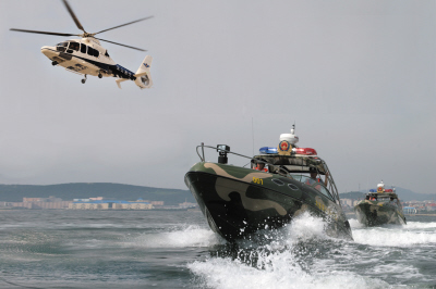 警用直升机、巡逻艇参与达沃斯海空安保。