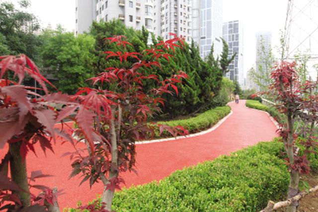 马栏河体育公园崭新的环形慢跑步道。