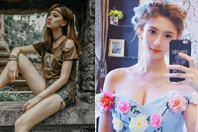 同济校花置身麦田神情陶醉