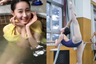 同济校花置身麦田神情陶醉