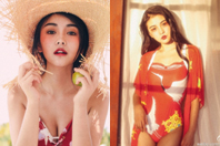 同济校花置身麦田神情陶醉