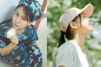 同济校花置身麦田神情陶醉