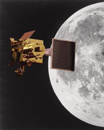 月球与“月船1号”示意图