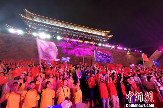 图为“2019西安大学生开学盛典”现场。 梅镱泷 摄 图为“2019西安大学生开学盛典”现场。 梅镱泷 摄