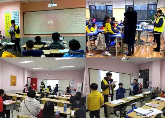 △ 校区老师进入教室进行病毒预防宣讲