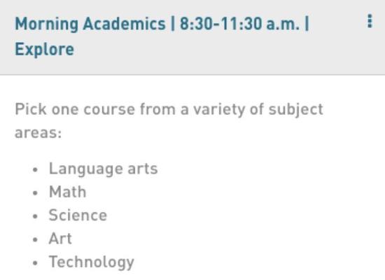 如果选Art的话,就是老师指导着画画、做手工,