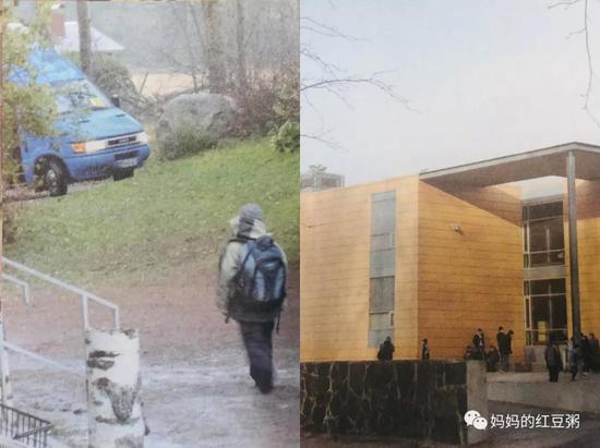 左:芬兰搭计程车上下学的孩子,右,罗亚市只有15人的迷你学校 图片来源:《芬兰教育全球第一的秘密》