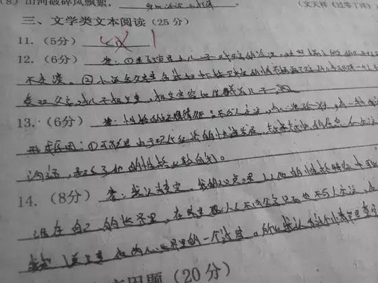 蓝色颤抖式：（中考理论上只能用黑色水笔）