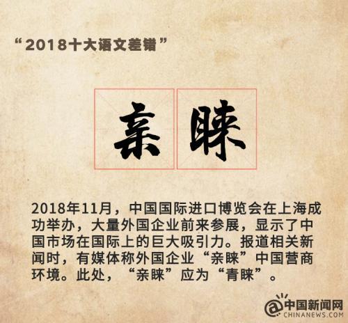 “2018十大语文差错”公布 这些易错字词你读对了吗