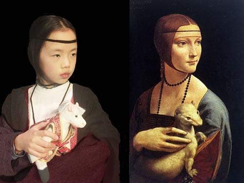 脑洞开到天际：小学生模仿世界名画走红(双语)|世界名画|脑洞大开