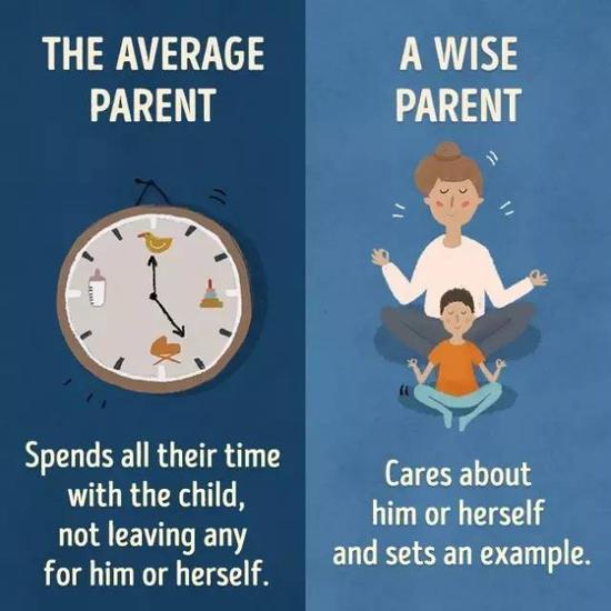 普通爸妈：把孩子当作自己生活的全部，不留一丁点时间给自己。