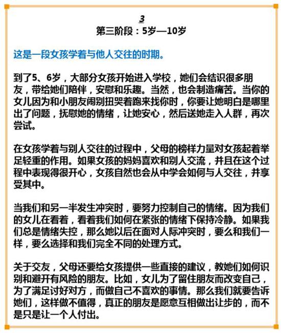 家长必读:如果您有个女儿,这些方面是您需要注意的。