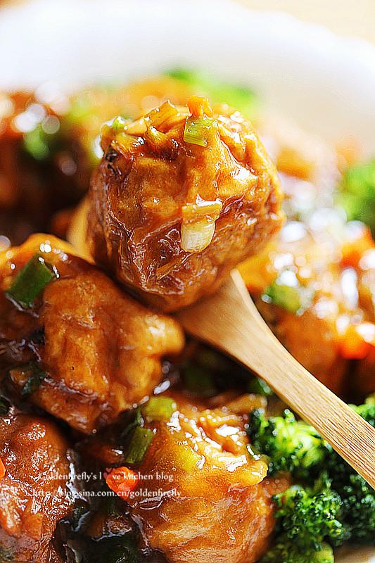 经典开胃下饭菜油面筋塞肉