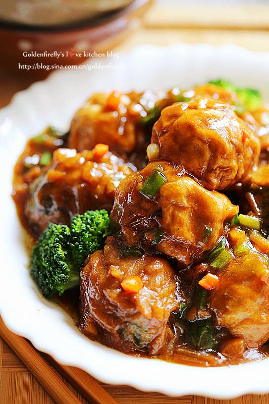 经典开胃下饭菜油面筋塞肉