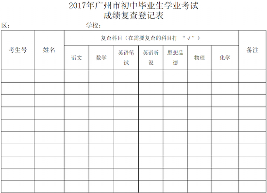广州2017年中考做法7月7日12时公布视频成绩冰炒教程图片