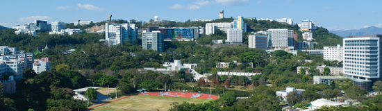 鸟瞰校园。（图片来源香港中文大学官网）