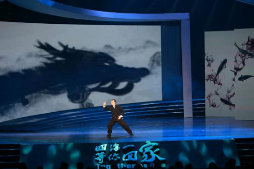 美国芮嗣文表演武术