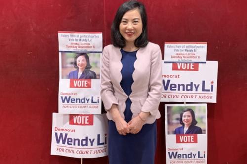 李昌永将成为首位中国大陆新移民出身的民选华裔法官。(图片来源:美国《世界日报》记者 和钊宇 摄)
