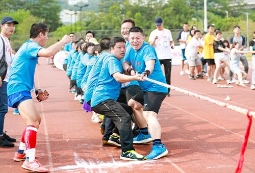 团体拔河项目
