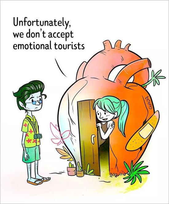 很不幸,我们不接待情绪化旅客。