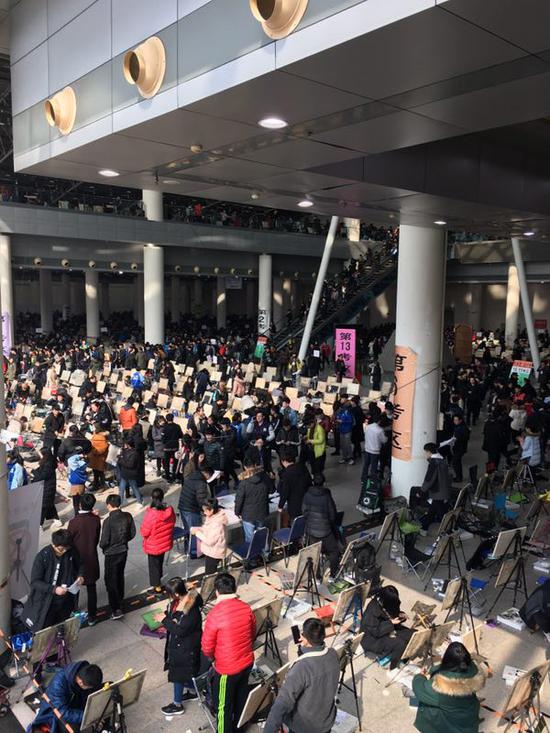 艺考现场 本文图均为 受访者 供图