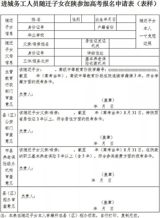 2019外省籍随迁子女在陕参加高考政策十问十答