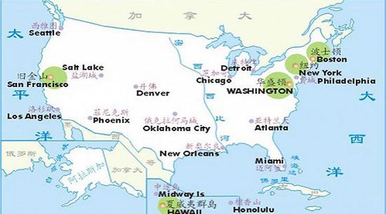 美国20个大都会区。图片来源：波特兰华人网