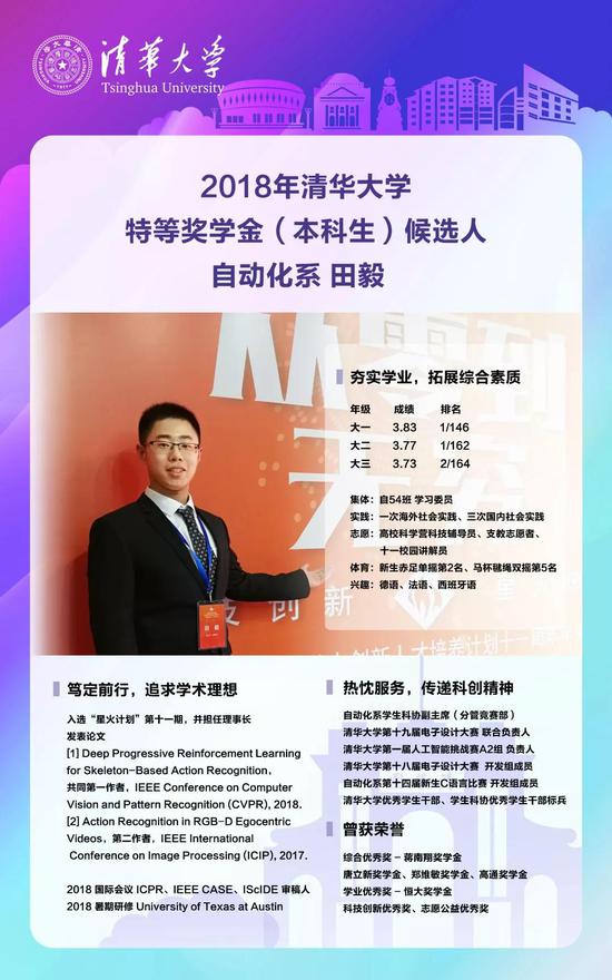 15名学生入围清华特等奖学金 网友:神仙打架