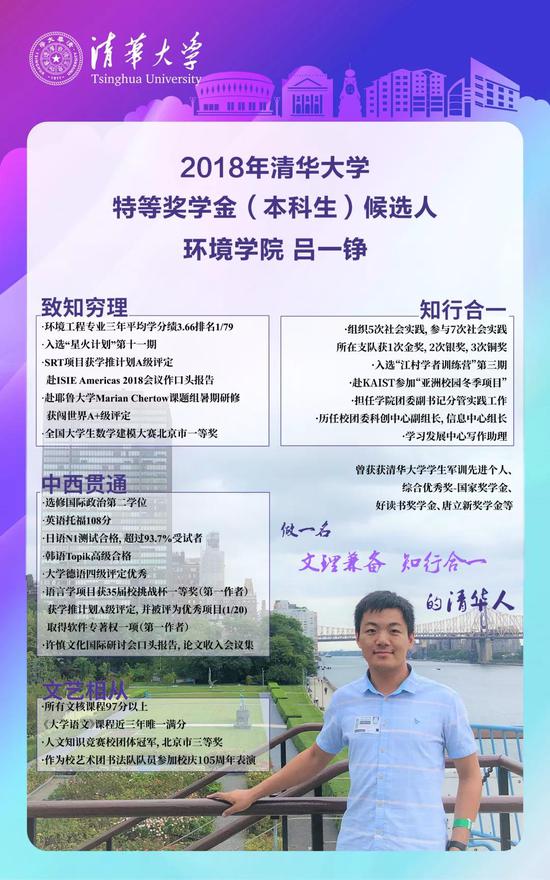 15名学生入围清华特等奖学金 网友:神仙打架