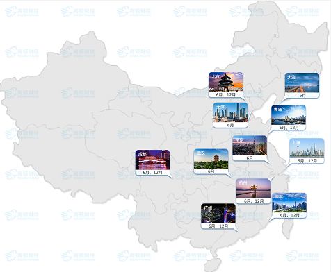 2019年6月CFA考试将在11个中国大陆城市进行，下面帮大家梳理一下考点详情：
