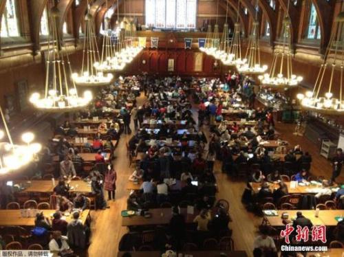 资料图:哈佛大学校园。