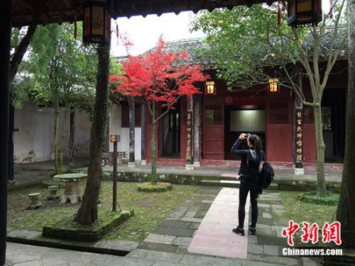 鹅湖书院。中新网记者 宋宇晟 摄