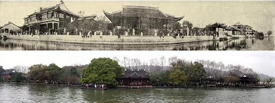 中国美院90年前后师生合影比对,完成时空对话。 中国美术学院
