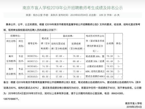 南京市盲人学校网站截图