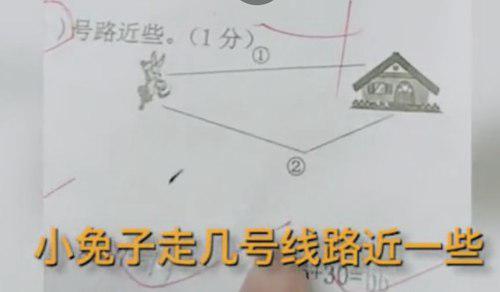 孩子说走2号线路更近